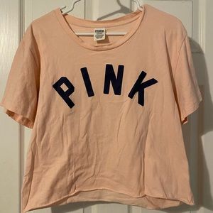 Pink Cropped Tee